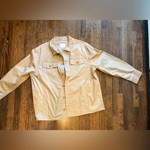Banana Republic Men’s Shacket (Shirt Jacket) in Khaki size XXL NWT